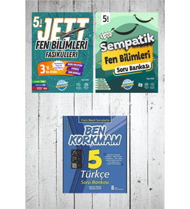 5.Sınıf Ünlüler Jett Fen Bilimleri Fasikülü-Sempatik Fen Bilimleri Soru Bankası (Karışık)