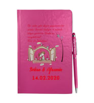 Sevgililer Gününe Özel Pembe Defter Kalem & Hediye Seti 9