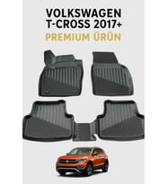 Volkswagen T-Cross 2017+ Uyumlu 3D Oto Paspas Premium
