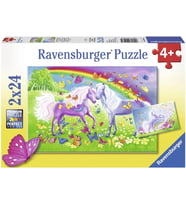 Ravensburger Gökkuşağı Atları Renkli Puzzle 2 x 24 Parça