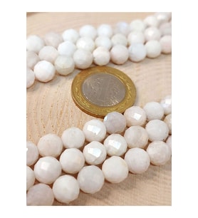 Bileklik Boy Ay Taşı Faset Kesim Yarım Dizi 8mm (18CM UZUNLUĞUNDADIR)