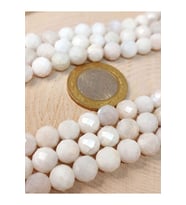 Bileklik Boy Ay Taşı Faset Kesim Yarım Dizi 8mm (18CM UZUNLUĞUNDADIR)