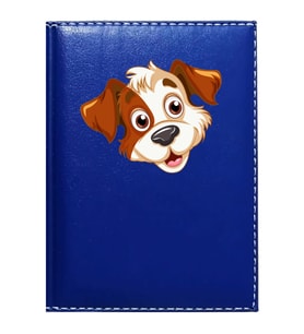 PROMOSYON DENİZİ  SEVİMLİ KÖPEK 1 GÖRSELLİ LACİVERT RUHSAT KABI