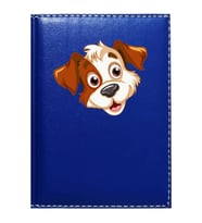 PROMOSYON DENİZİ  SEVİMLİ KÖPEK 1 GÖRSELLİ LACİVERT RUHSAT KABI