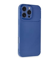 Apple iPhone 16 Pro Max Uyumlu Auto Focus Karbon Kapak Kılıf  (Mavi)