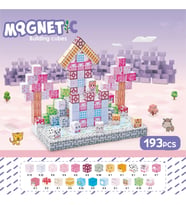 Manyetik Minecraft Tarzı 193 Parça Masal Şatosu Yapı Blok Seti