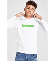 Goosebumps Lettern Beyaz Çocuk 3ip Kapşonlu Sweatshirt