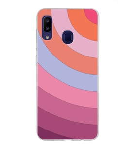 Samsung Galaxy M10s Kapak Renk Cümbüşü Tasarımlı Şeffaf Silikon Kılıf