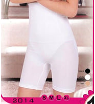 Beyaz Kadın Göğüs Altı Yüksek Bel Uzun Paçalı Toparlayıcı Korse S-XL 2014