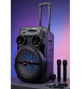 Midex 280 Watt Portatif Taşınabilir Karaoke Eğlence Mikrofonlu Ses Sistemi MXR-280 (Bluetooth Kayıt Usb Şarjlı)