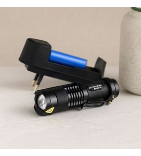 Zoomlu COB LED Metal El Feneri 9 cm (2in1)