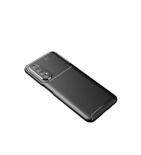 Realme 7 Kılıf Auto Fus Karbon Kapak - Siyah