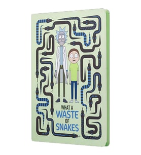 Mabbels Sert Kapak Butik Defter Rick And Morty Yılan Krem 80 YP 15x21 DFT-388074