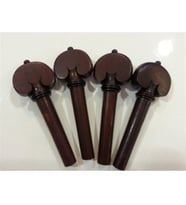 Picaldi 1231-H Kalp Model Rosewood Keman Kulak Seti  Estetik Kalp Tasarımı ve Gül Ağacı Dokusu ile Kemanınıza Değer Katan Görünüm