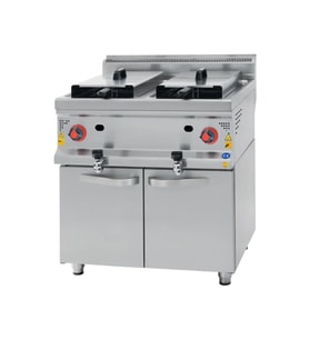 CSA Karacasan 900 Seri Dolaplı 22+22 Litre Doğalgazlı Fritöz