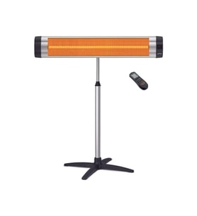 Ufo Star/Uk 3000 W Kumandalı İnfrared Isıtıcı+Ayak (Siyah)