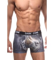 Erkek Pamuklu Gergedan Desenli 3D Boxer (Çok Renkli)
