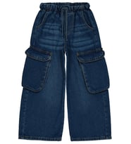 Civil Girls Büyük Cepli 6-9 Yaş Pantolon - Mavi