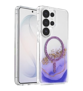 Onegif Galaxy S26 Ultra Lotus Simli Magsafe Kapak - Mor