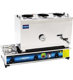 MİZAN MC104 Çift Demlik DOĞAL GAZLI Çay Kazanı 40 Lt