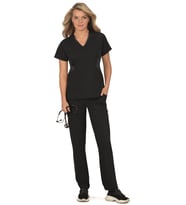 KOI Lite Stretch 1042 - 747  Medikal Giyim Doktor Hemşire Scrubs Cerrahi Takım Likralı Hastane Üniforması (Siyah)
