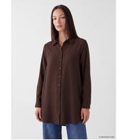 LCW EVERYDAY Kahverengi Regular Fit Kadın Gömlek Tunik