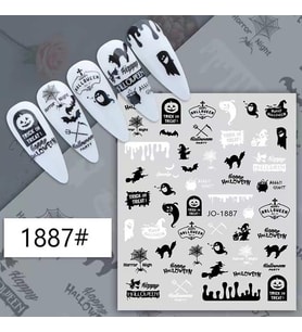 Adanil Cadılar Bayramı Hayalet Kedi Cadı Sticker J0-1887