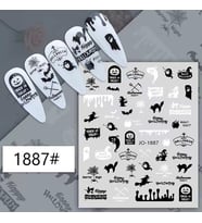Adanil Cadılar Bayramı Hayalet Kedi Cadı Sticker J0-1887