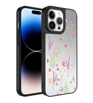 Apple iPhone 14 Pro Kılıf Aynalı Desenli Kamera Korumalı Parlak Zore Mirror Kılıf Dallar