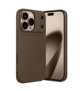 Apple İphone 17 Pro Max Auto Focus Karbon Kapak - Kahverengi