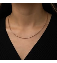 Gümüş Omega Choker Zincir