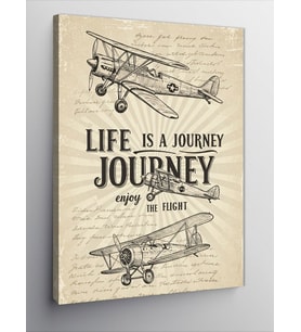 Kanvas Tablo Life is a Journey Posteri