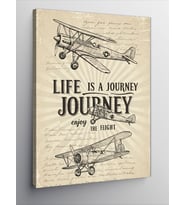 Kanvas Tablo Life is a Journey Posteri