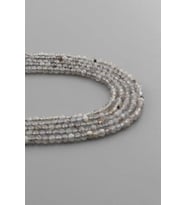Labradorit Doğal Taş Parlak Küre Kristal Kesim 2mm Dizi [AA]