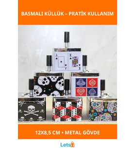 Renkli Metal Küllük, Dayanıklı ve Şık Dekoratif Tasarım