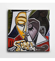 Picasso Tete Dune Femme Kare Kanvas Tablo