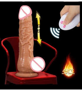 ETSMagaza Uzaktan kumanda teleskopik rotasyon gerçekçi yapay Penis vibratör yetişkin oyuncakları