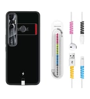 Tecno Spark 6 6 Go 8C 8 Pro 7 7 Pro Kılıf Kablo Koruma Spiral Silikon My Love 1402