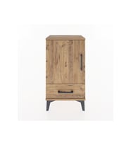 Arges Komodin 2 Raflı Tek Çekmeceli Tek Kapaklı 44x30x80 Çam-Çam