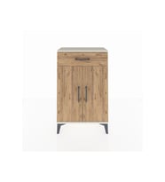 Arges Komodin 2 Raflı Tek Çekmeceli 2 Kapaklı 60x30x96 Aytaşı-Çam