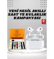 7 Kordonlu Akıllı Saat Ve Yeni Nesil Kulaklık Dokunmatik Ekran Android ve İOS Uyumlu