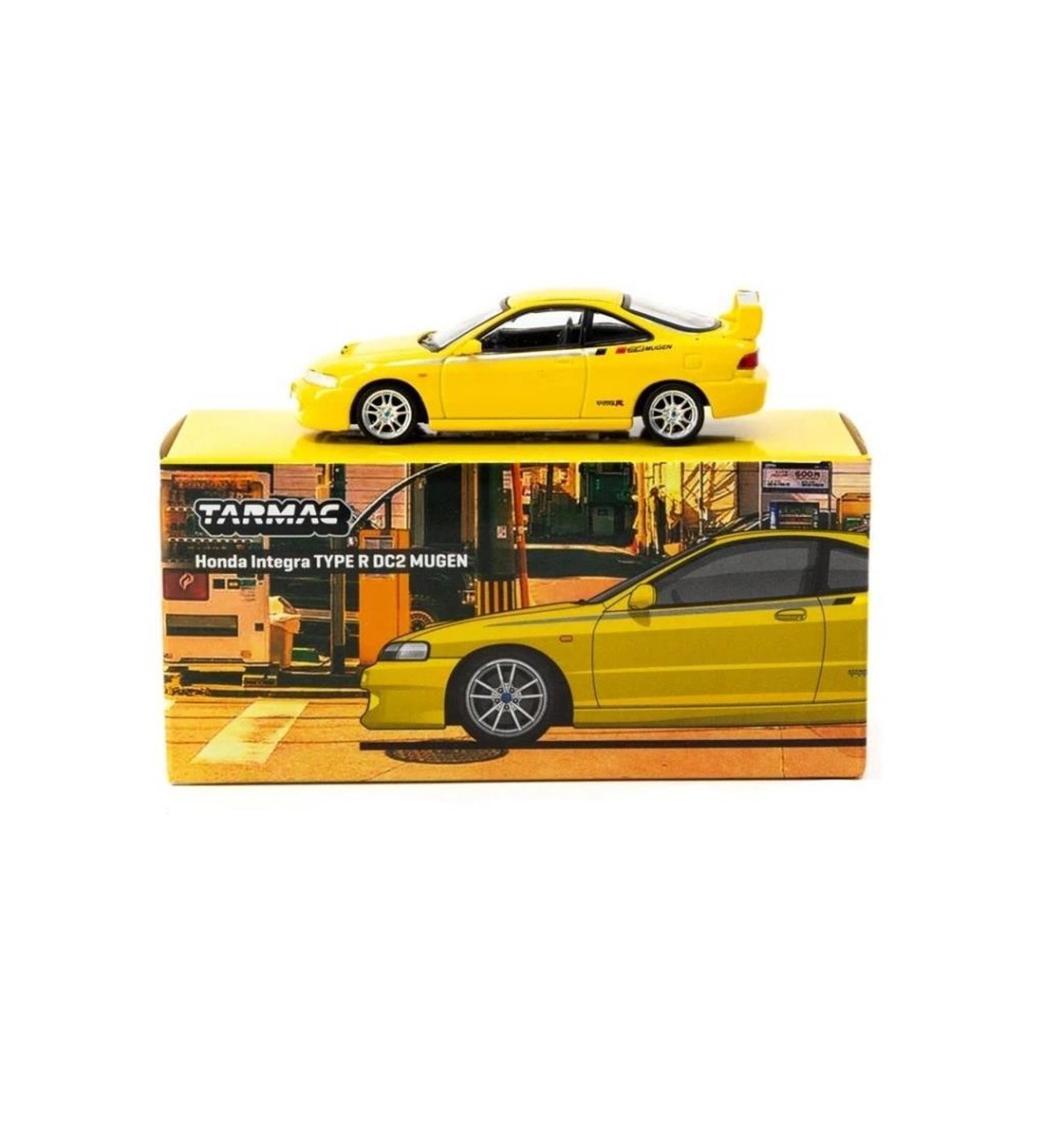 Tarmac Honda Integra Type R DC2 Mugen Sarı 1/64 Model Araba