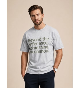 VIGOSS ACTION OWERSIZE BASKILI ERKEK T-SHIRT 62662-03501