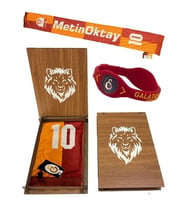 Galatasaray Atkı Kaşkol Kırmızı Performans Bileklik (Hediyelik Ahşap Kutulu)