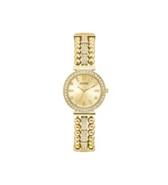 Guess Gugw0401l2  Çelik Kasa Çelik Kordonlu Kadın Kol Saati  (Sarı)
