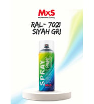 MxS RAL 7021 Siyah Gri Akrilik Sprey Boya 400 ML