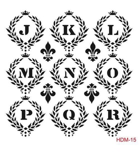 Cadence Home Decor Midi Stencil Boyama Şablonu 25x25 cm. HDM-15 