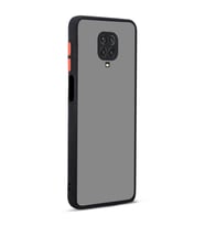 Xiaomi Redmi Note 9S Kılıf Kamera Korumalı Mat Kapak (Siyah)