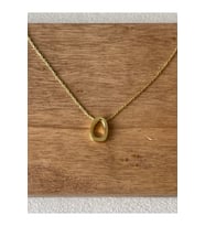 925 Ayar Gümüş Gold Renk O Harfi Kolye Harfli Kolye 45cm
