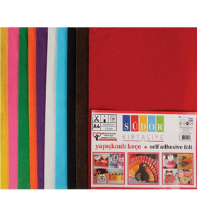 SÜDOR SK33 20X30 CM 10 RENK YAPIŞKANLI KEÇE